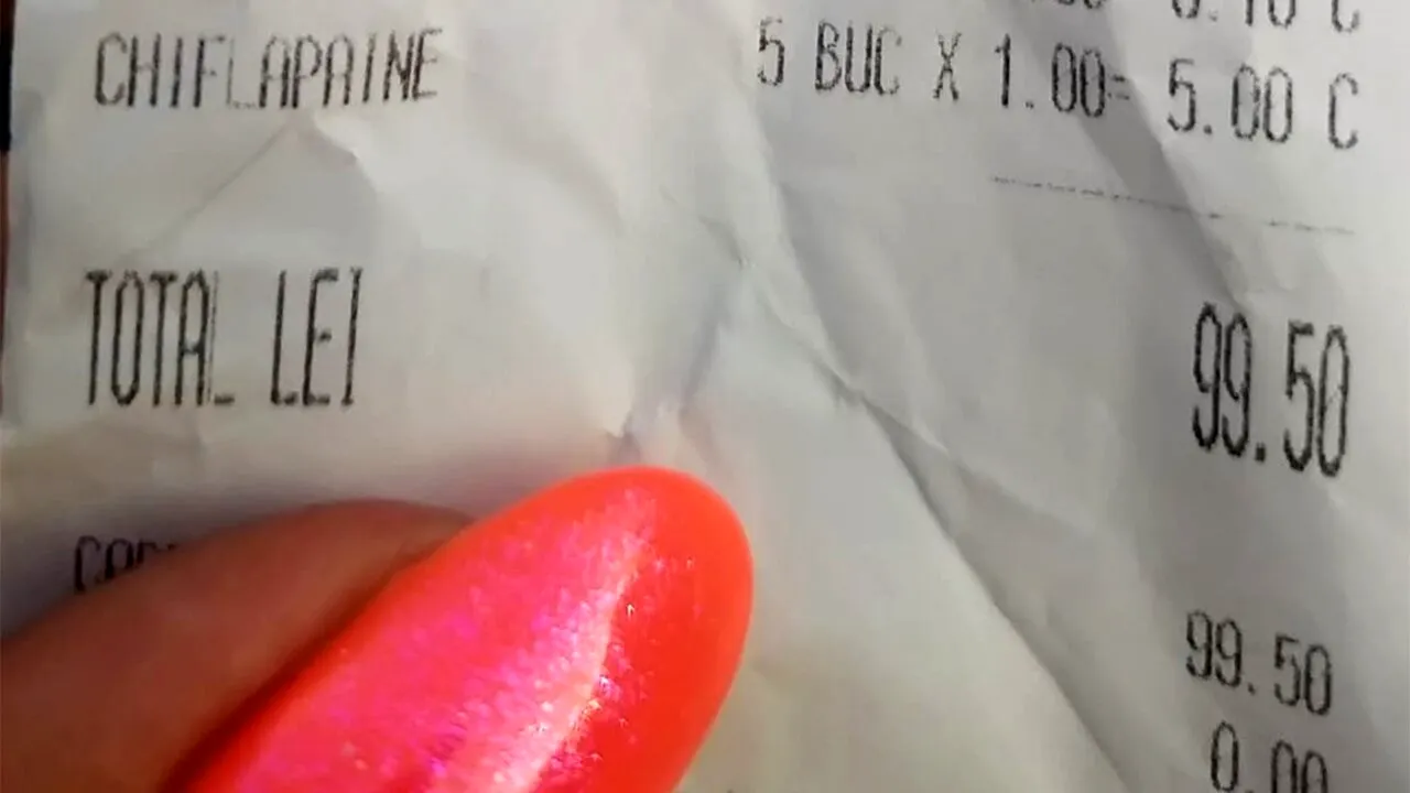 Mămăliguța se vinde cu 50 de lei în Eforie Nord! O turistă a fotografiat nota de plată