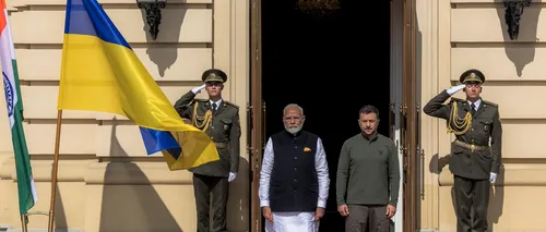 Premierul Indiei, Narendra Modi, a ajuns la Kiev. Va avea o întâlnire cu Volodimir Zelenski