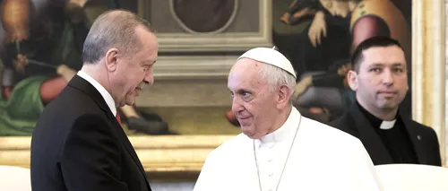 Subiectul controversat despre care au discutat Papa Francisc și Recep Erdogan. Ce i-a dăruit Suveranul Pontif liderului de la Ankara