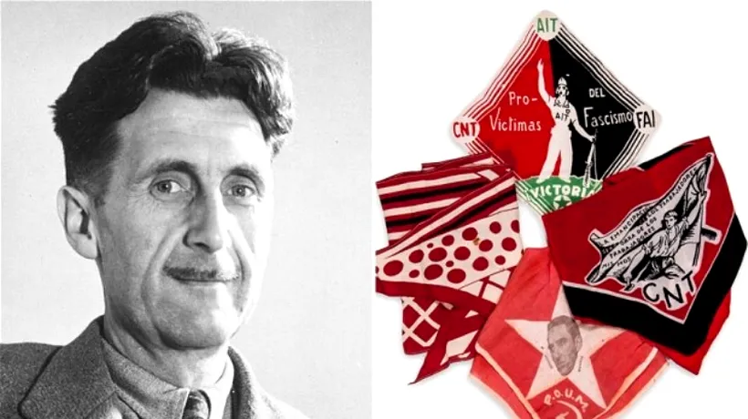 Eșarfe pătate cu sângele scriitorului George Orwell, scoase la licitație