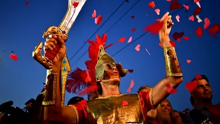 Radu Mazăre a fost regele carnavalului la Mamaia. 