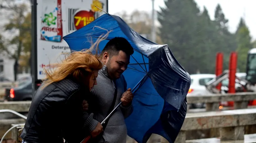 VREMEA se strică: ploi și temperaturi de 0 grade în București