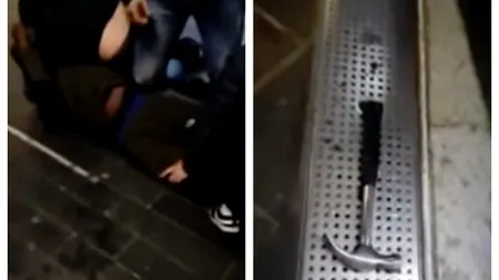 Un bărbat care lovea oamenii CU UN CIOCAN în Londra, imobilizat DE ROMÂNI: Nu dați în el! Tineți-l până vine Poliția