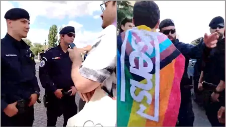 Scandal la Oradea. Jandarmii dau amenzi pe bandă participanților la marșul PRIDE, eveniment interzis de Primărie