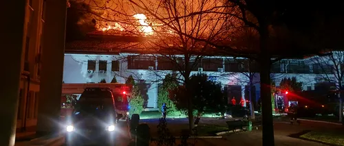 Incendiu puternic la Judecătoria Cornetu din judeţul Ilfov. Pompierii au intervenit în forță!