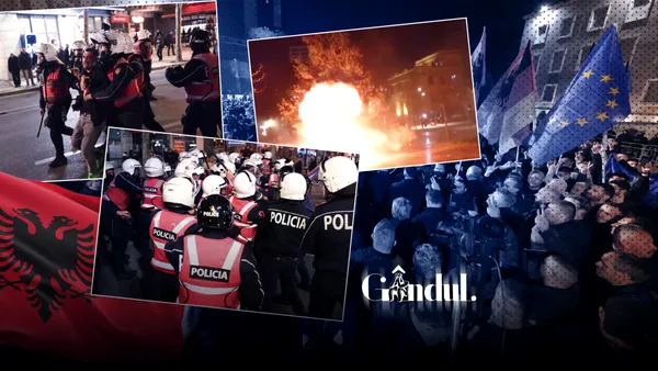 Proteste cu cocktailuri Molotov, artificii și gaze lacrimogene în capitala Albaniei. Mii de cetățeni au cerut demisia premierului Edi Rama