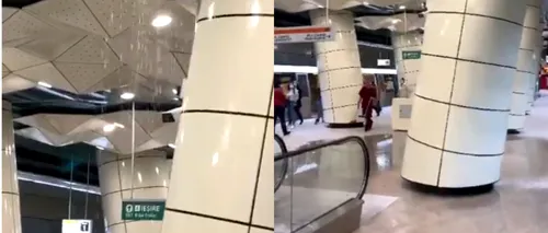 Incident pe Magistrala 5 de metrou, la două săptămâni de la inaugurare! În stația Eroilor 2 a curs apă din tavan. Reacția Metrorex | VIDEO