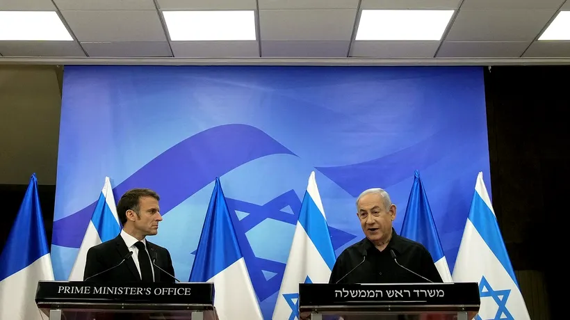 Emmanuel Macron reiterează sprijinul pentru Israel, dar îi cere lui Benjamin Netanyahu ARMISTIȚII în Fâșia Gaza și în Liban