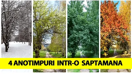 4 anotimpuri într-o singură săptămână, în București! Fenomene meteo bizare anunțate de Accuweather, în România