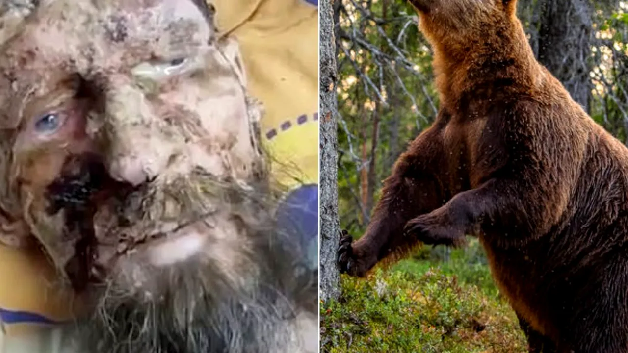 Un bărbat, care arăta ca o mumie, salvat după ce a stat o lună în bârlogul unui urs: Mi-am băut urina pentru a supraviețui