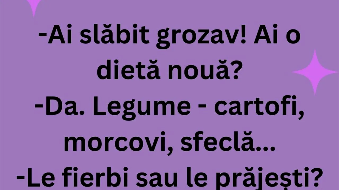 Bancul de marți | Dieta anului 2024
