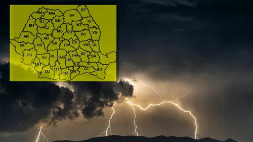Meteorologii au făcut anunțul: Cod galben în mai multe zone din țară!