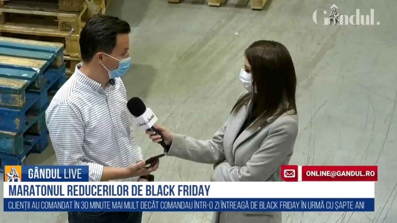 GÂNDUL LIVE. Black Friday 2020. Vicepreședintele eMAG: Peste așteptările noastre! / Cel mai scump produs, o mașină de 37.000 de euro