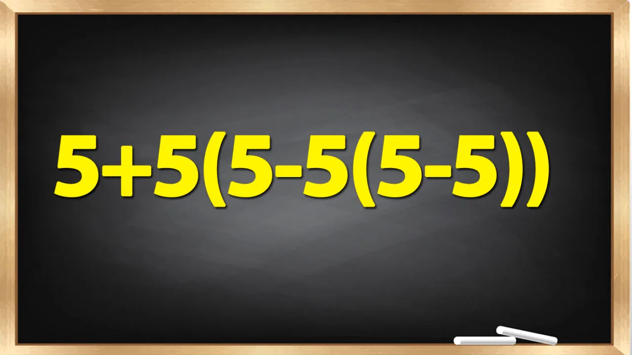TEST IQ pentru persoanele cu inteligență superioară | Cât face 5+5(5-5(5-5))?