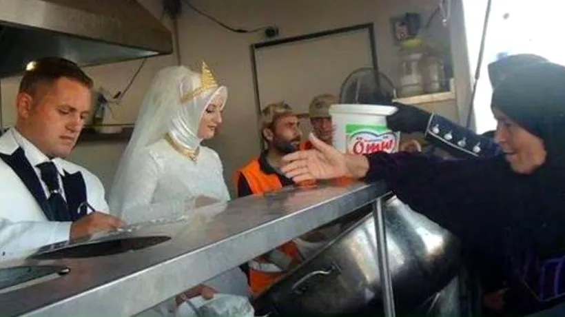 Gestul făcut de un cuplu din Turcia în ziua nunții a impresionat o lume întreagă