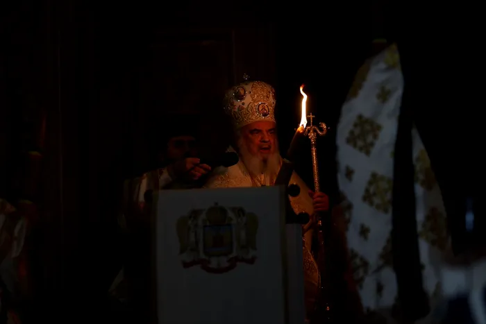 Slujba de Înviere de la Catedrala Patriarhală, oficiată de Patriarhul Daniel (2023) / Sursa foto: Alexandra Pandrea (Gândul)