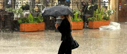 Prognoză meteo pentru București: Ploi torențiale, vijelii și grindină până marți dimineața