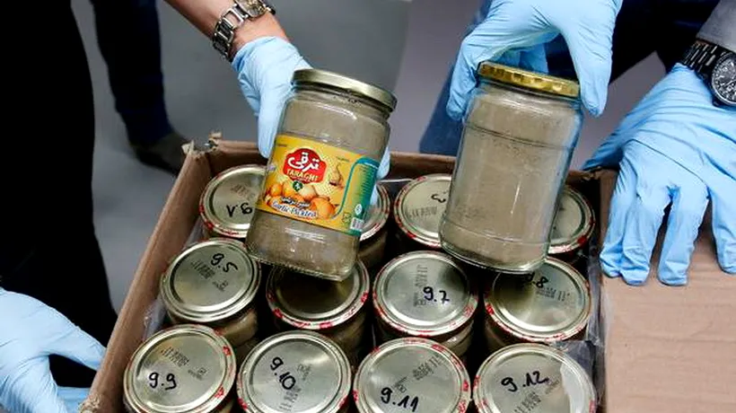 Autoritățile germane au confiscat 330 de kilograme de heroină ascunse în castraveți murați