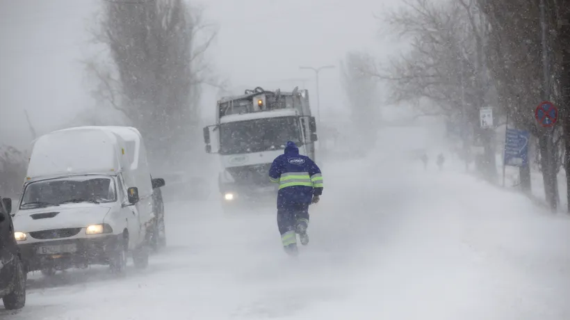 Primul drum din România cu restricții de circulație din cauza viscolului și ninsorilor abundente