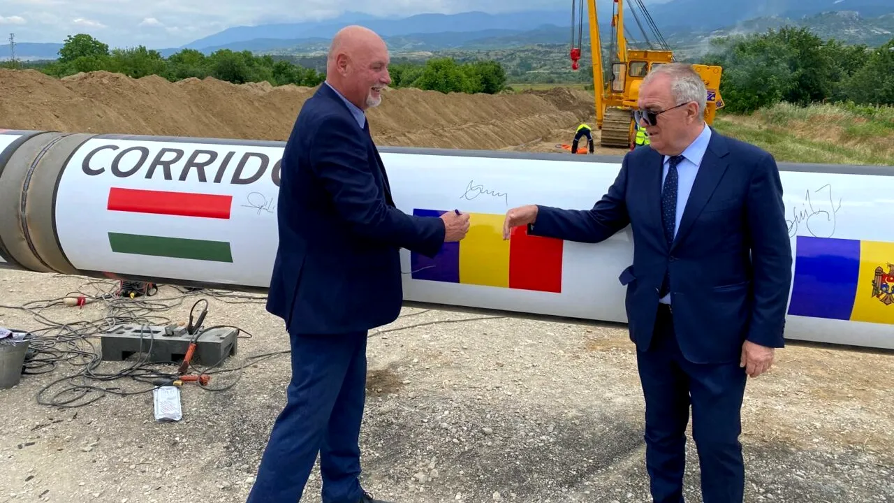 Miniștrii Energiei și șefii operatorilor de sistem, în inspecție la Coridorul Vertical. Șeful TRANSGAZ: „Proiectul își dovedește viabilitatea”