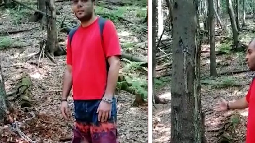 EXPERIMENT. Un tânăr s-a legat cu lanţul de un copac în munții Parâng. Ce s-a întâmplat după trei zile