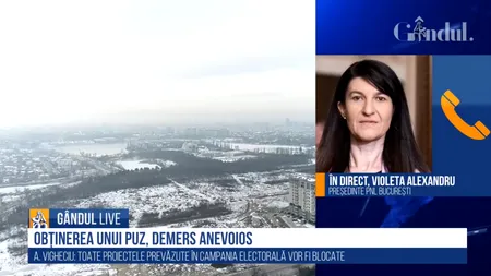GÂNDUL LIVE. Violeta Alexandru: „Îl susținem pe Nicușor Dan, dar vrem ca lucrurile să se întâmple mai repede” / „Nu avem cum să stăm doi ani”