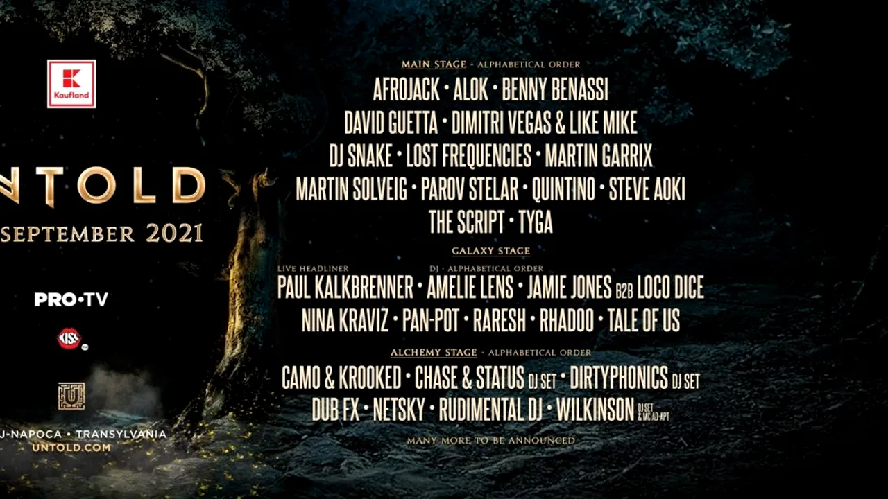 Untold 2021. Primii artiști confirmați
