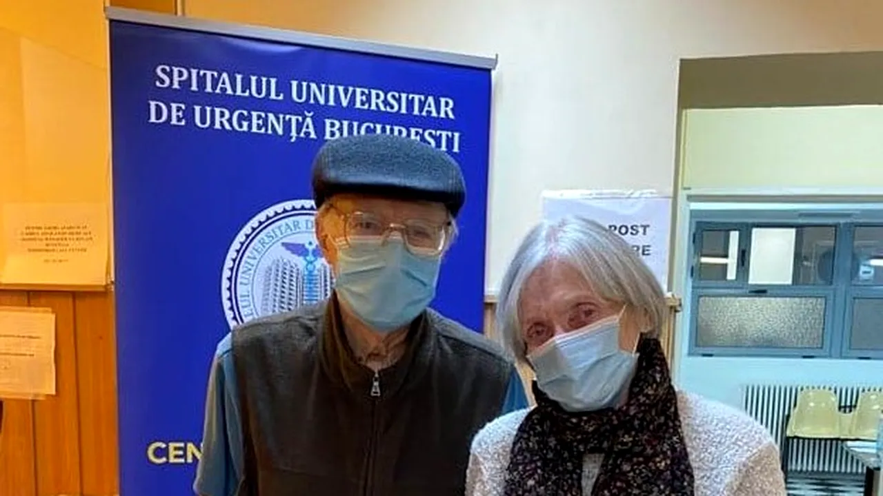 Emoționant! De Dragobete, soții Popescu, care se iubesc de 51 de ani, au mers împreună la vaccinare!