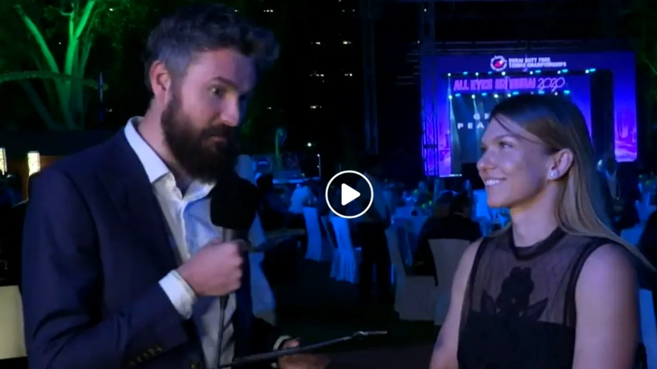 Simona Halep, apariție de senzație la party-ul jucătoarelor de la Dubai VIDEO