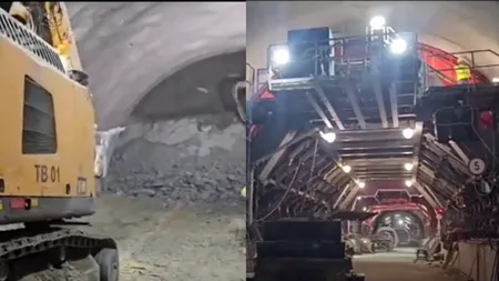 VIDEO | PRIMUL tunel de pe autostrada A1 Sibiu-Pitești este aproape FINALIZAT. Anunțul ministrului Transporturilor