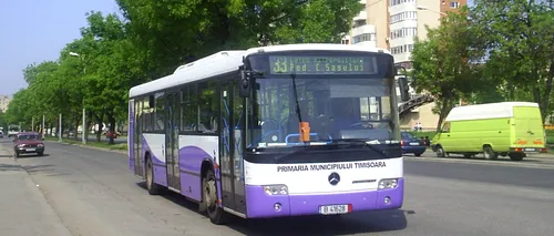 Șofer al Regiei de Transport Timișoara, prins băut la volanul unui autobuz plin cu călători