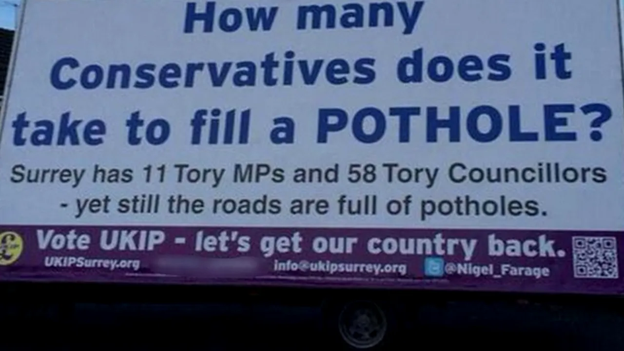 Partidul pentru Independența Regatului Unit a făcut o gafă uriașă. „Am fost jignită din cauza panoului lor publicitar!