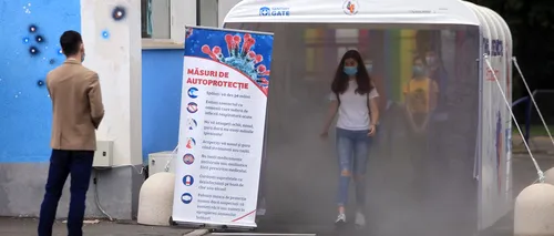 OMS. Tunelurile dezinfectante, pericol pentru elevi? Cum le-ar putea afecta sănătatea