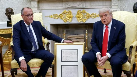 Gafă a lui Donald Trump de față cu Friedrich Merz: „Debarcarea din Normandia nu a fost o zi bună pentru voi”/Reacția cancelarului german