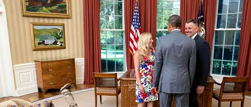 GALERIE FOTO: Copii în vizită la Barack Obama. Cine e mai entuziasmat?