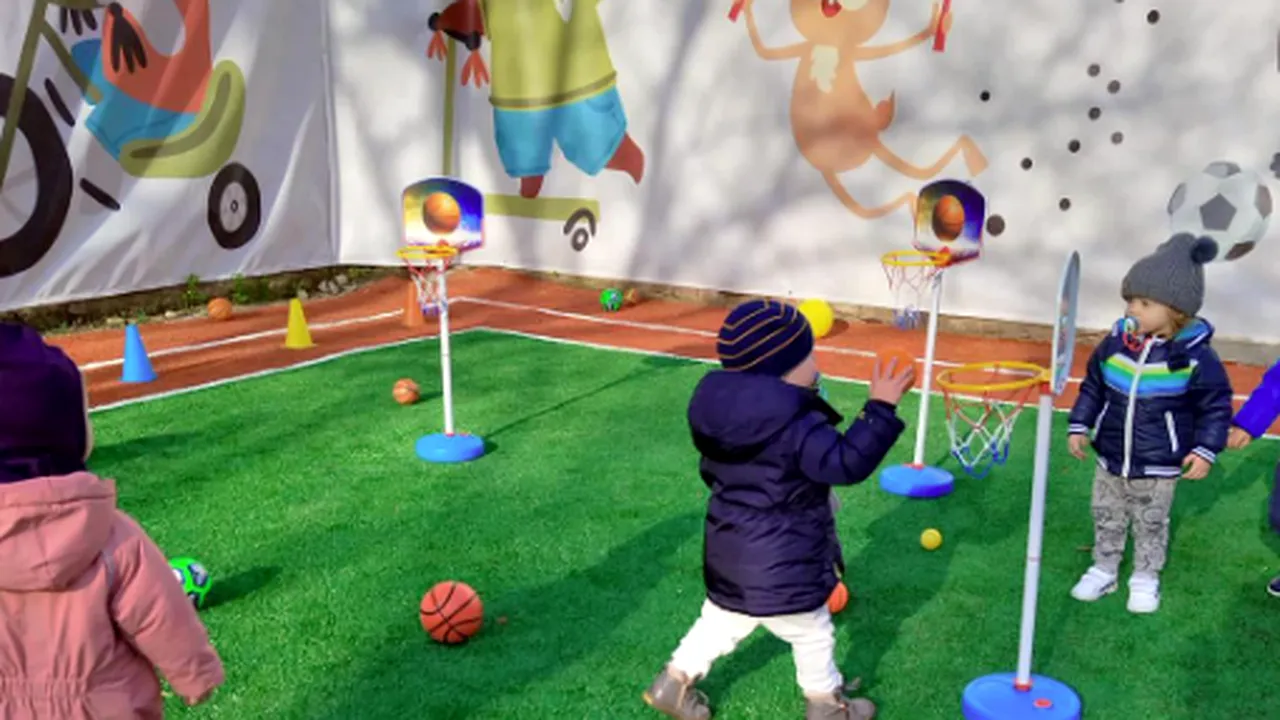 A apărut prima creșă sportivă din România unde se joacă baschet! Care e istoria clădirii | FOTO