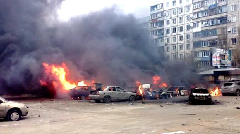 Așa arată un război: Imagini dramatice de la Mariupol, după ofensiva separatiștilor - FOTO și VIDEO