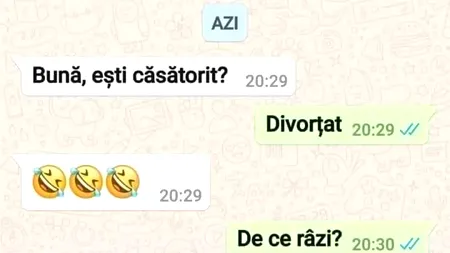 BANCUL de duminică | „Bună, eşti căsătorit?”