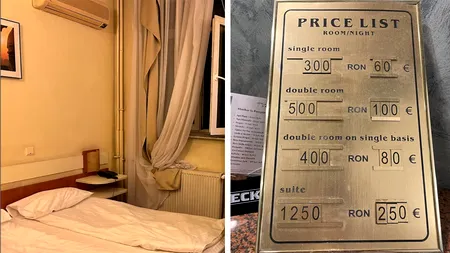 Concediu de COȘMAR pentru un bucureștean, într-un hotel de 3 stele din Iași. Cum arăta camera de 300 lei/noapte