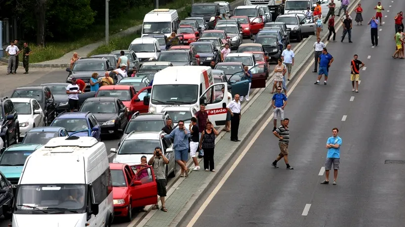 Circulația pe DN 1 între Ploiești și Brașov, îngreunată din cauza unui accident