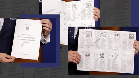 Cum arată buletinul de vot pentru alegerile europarlamentare/Luni noapte începe tipărirea lor