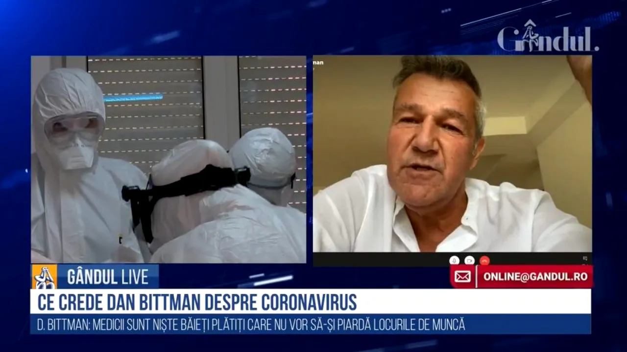 Solistul Holograf, la limita răbdării. Dan Bittman, la GÂNDUL LIVE: „Să mor și eu de Covid, să dea Dumnezeu! Nu vreau să mai trăiesc în aceste condiții”