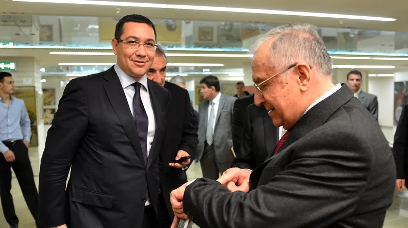 Iliescu evită să-i dea sfaturi lui Ponta: Un tânăr se simte jenat când vine un bătrân din ăsta să îi dea sfaturi