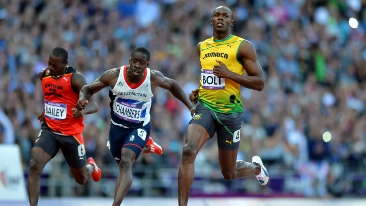 JO LONDRA 2012. Usain Bolt a câștigat cursa de 100 m cu un nou RECORD OLIMPIC: 9,63 s