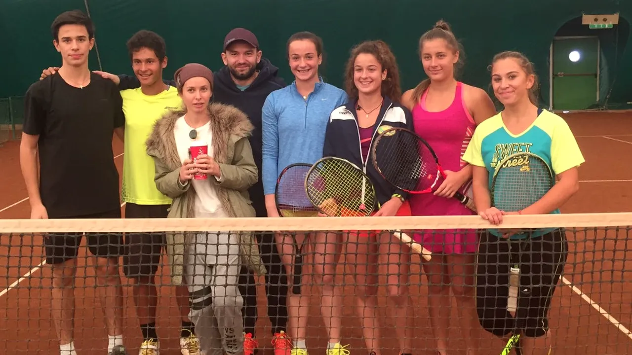 Florin Mergea s-a antrenat alături de juniorii români care vor face deplasarea la Orange Bowl