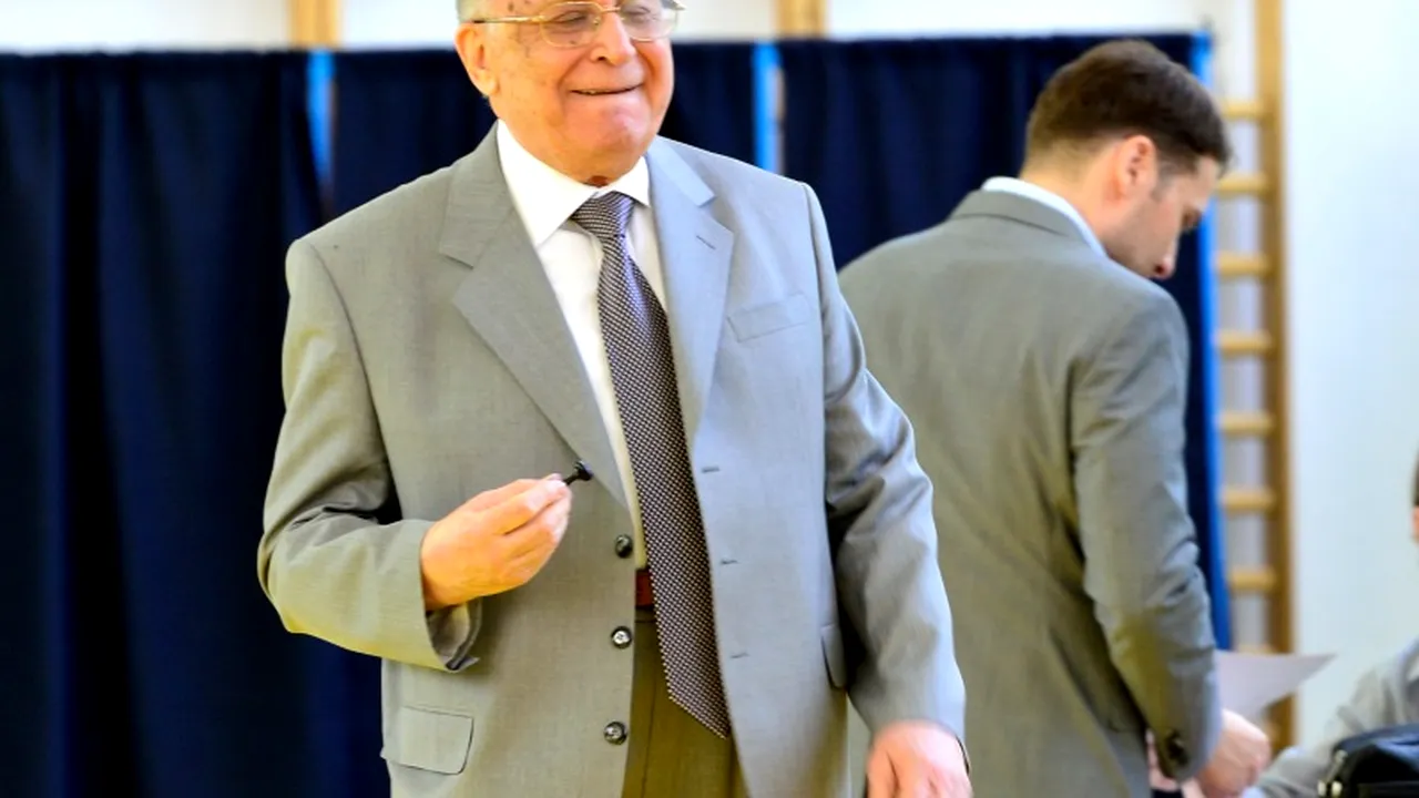 ALEGERI PREZIDENȚIALE 2014. Ion Iliescu a votat cu un 