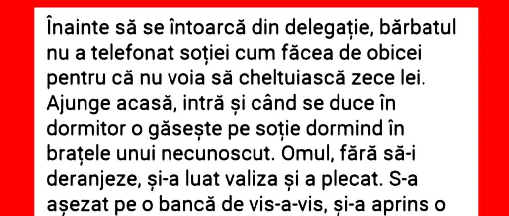 Bancul de sâmbătă | Dilema celor 10 lei