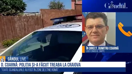 GÂNDUL LIVE. Dumitru Coarnă, lider SNPPC, despre intervenția la Craiova: Poliția și-a făcut treaba / Trebuie să vii cu forțe suplimentare ca să descurajezi