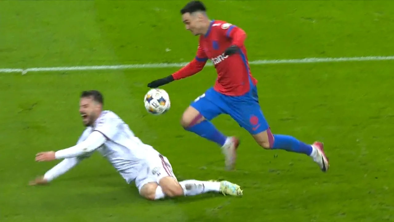 Rapidiștii acuză arbitrajul după 1-2 cu FCSB. Panduru a analizat faza ce s-a petrecut în prelungiri și este sigur că Istvan Kovacs a greșit: „Penalty”