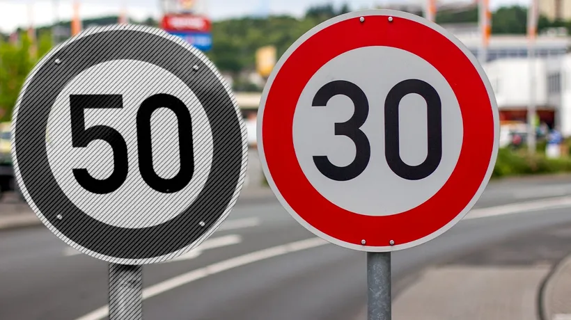 O persoană a schimbat un SEMN de circulație cu limită de viteză, de la 50 la 30km/h. Poliția nu și-a dat seama și a dat amenzi